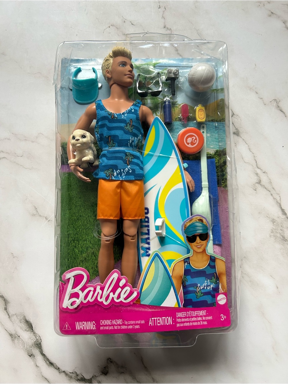 2023 Malibu Surfs Up Ken Barbie Doll #HPT50